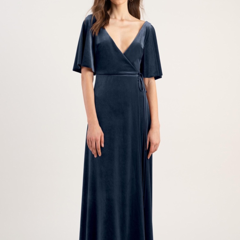 Jenny Yoo Collection french blue wrap dress